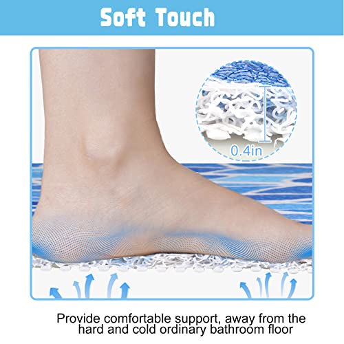 Shower Mat Non Slip, Extra Long Bath Tub Mat Non Slip Anti Mould 40x100cm - Image 3