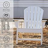 Adirondack-Stuhl aus Akazienholz, Gartenstuhl mit Rückenlehne & Armlehnen - 5
