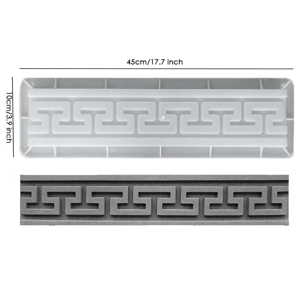 Antique Tile Mold Reusable Plastic Cement Brick Mold DIY Concrete Paving Mould for Courtyard Bricks Wall Bricks Patio Villa Decor, Easy to Use(3.9 inch/10cm)