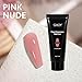 GAOY Poly Gel, 60g Nail Extension Gel, Pink Nude Builder Enhancement for Beginner & Professional Nail Art Salon DIY at Home