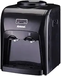 Amvox Bebedouro Elétrico de Água Natural e Gelada ABB 240 Black Bivolt para galão
