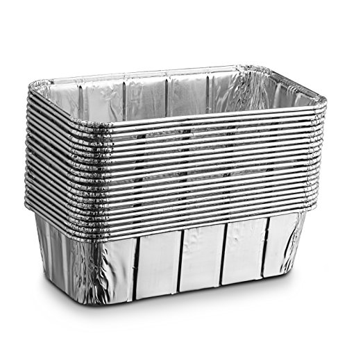 [10 Pack - 2lb Loaf Size ] Propack Disposable Aluminum Foil Meal Prep Cookware Loaf Pans 8.5"x4.5"x2.5", Oven, Toaster, Grill, Cooking, Roasting, Broiling, Baking, Event, Take Out, Restaurant - Thumbnail 4