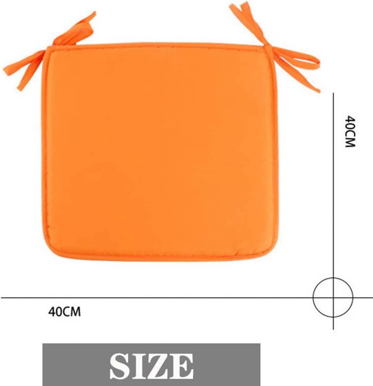 2/6/8 pezzi cuscinetti per sedie con laccetti 40x40cm cuscini per