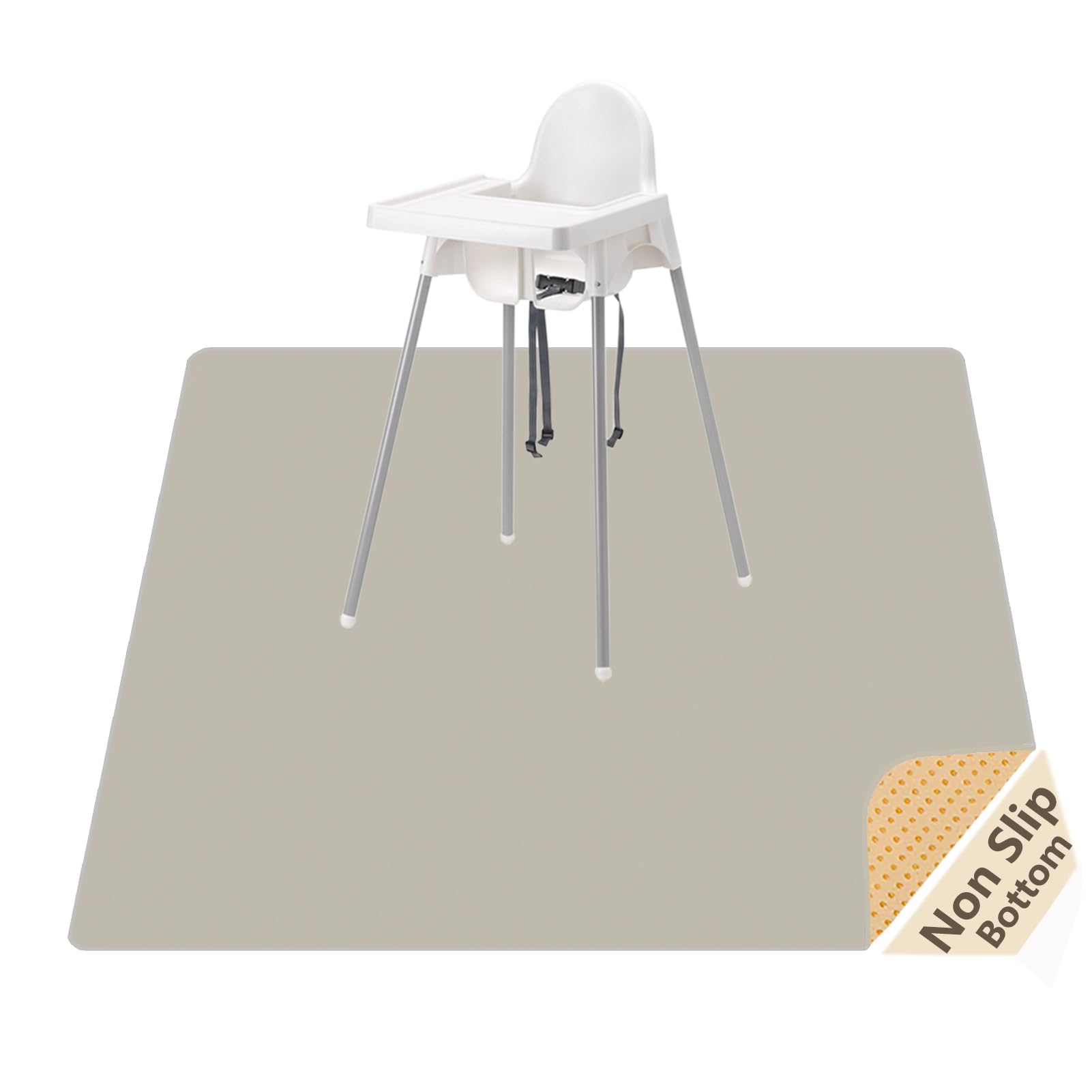 Splash Mat for Under High Chair, Waterproof Washable Highchair Splat Mat — image 1