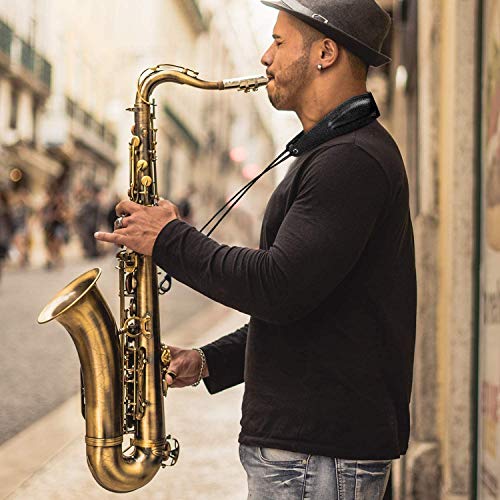 BestSounds-Premium-Saxophone-Strap-Genuine-Leather-Sax-Neck-Strap-with-Soft-Thick-Pad-for-Soprano-Tenor-Alto-Sax-and-Clarinets-Oboes-Black