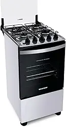 Fogão Brastemp 4 Bocas Branco com dupla chama e grades individuais - BFO4EBB Bivolt