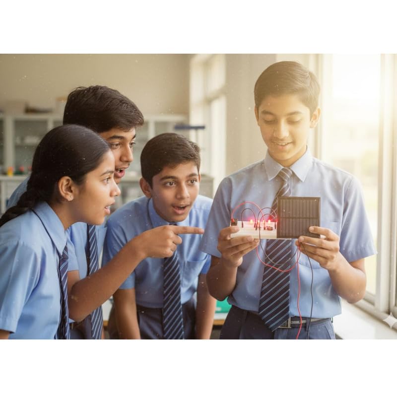 ERH India Renewable Energy STEM Education Learning Mini Solar Panel Cell DIY Science Project Working Model Experiment Kit Set for School Kids and Student 2