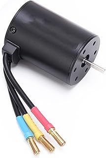 Conjunto de motor sem escovas RC, 3650 3500KV Motor sem escovas à prova d'água com motor de 60A ESC Pinhão de motor de tração de engrenagens de 1/10 1/8 RC Carro
