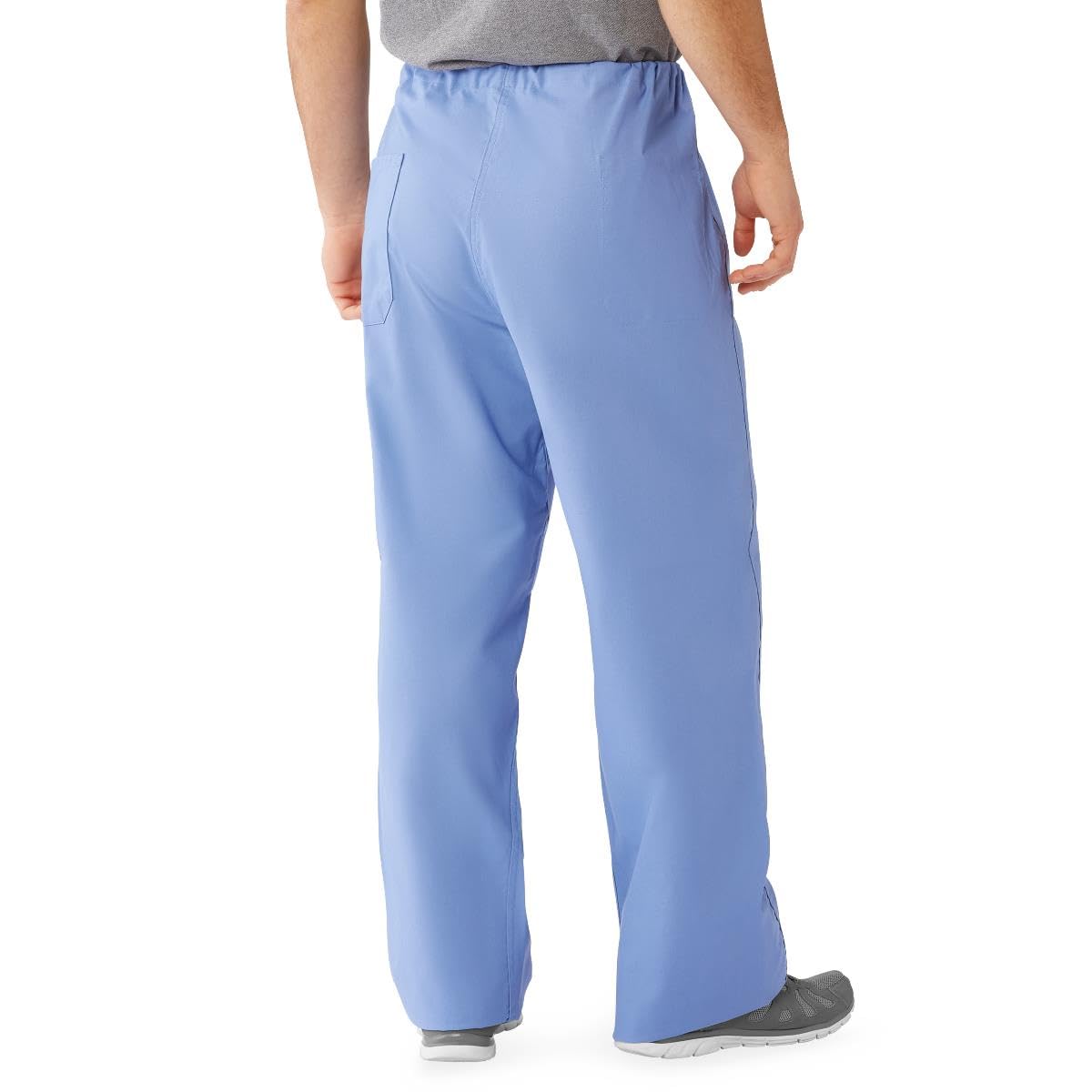 Medline CottonCare Unisex Scrub Pants Ceil Blue