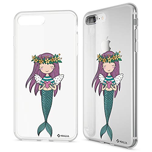 NALIA Funda Carcasa Compatible con iPhone 8 Plus / 7 Plus, Motivo Design Movil Protectora...