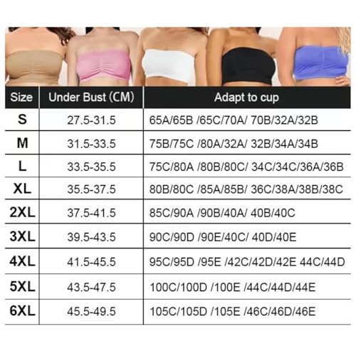 Herloving Bra, Supportive Bandeau Bra, Seamless Uplifting Wireless Bras, Non-Slip Multi-Way Strapless Bralette2