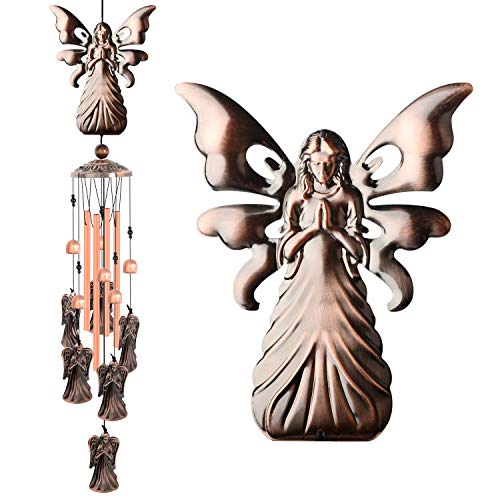 Angel Wind Chimes Brass Wind Chimes Gift Mom Garden Gift Outdoor Waterproof Wind Chime Angel Wind Chimes Friend Neighbor Housewarming Gift S Hook Indoor Outdoor Wind Chimes
