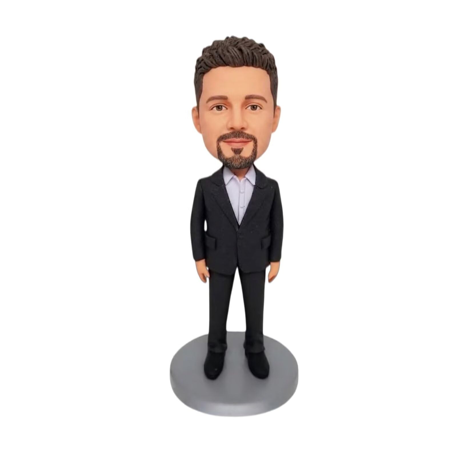 Figurine en argile faite à la main 15cm pour décorer un bureau ou une étagère de salon