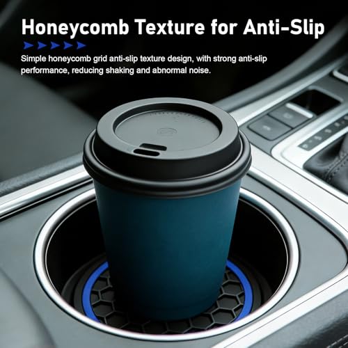 4PCS Posavasos para portavasos de coche, silicona antideslizante miniatura 7