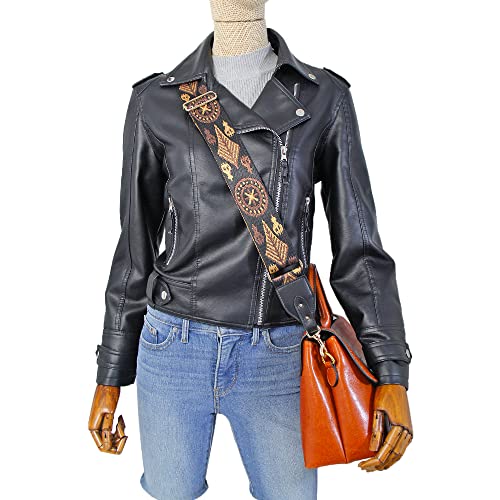 Image of Wide Shoulder Strap Adjustable Replacement Belt Crossbody Canvas Bag Handbag