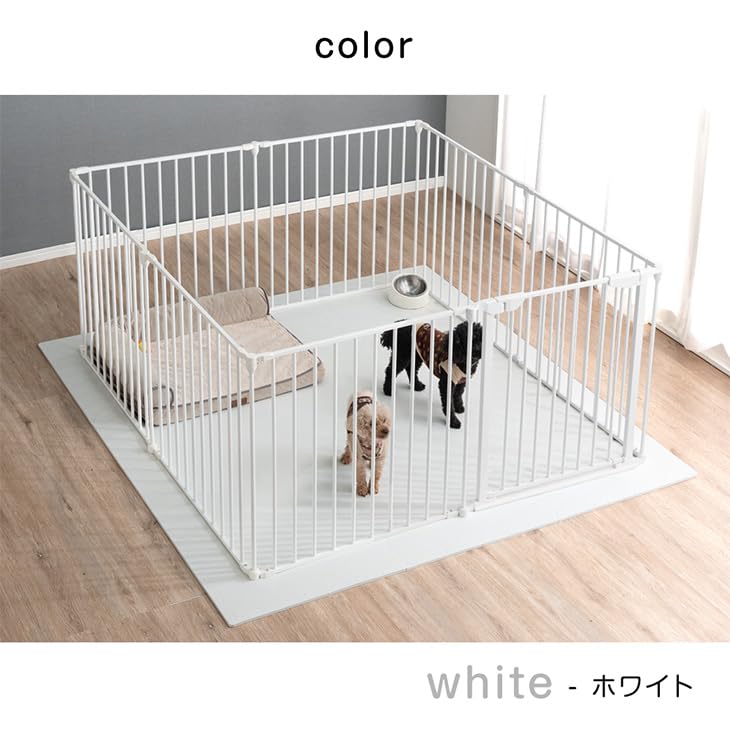 Amazon | シニア犬も安心 バリアフリー ペットサークル ラージ