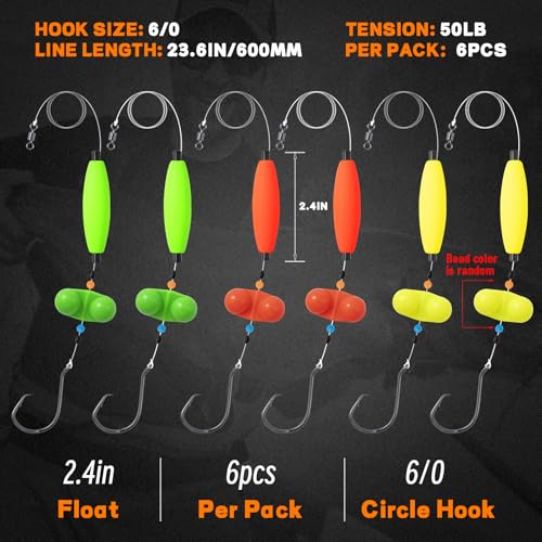 Catfish Float Rigs 6/0 Hook
