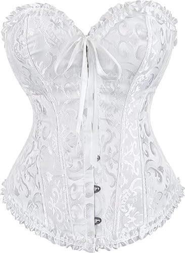 JoyPeak Corset Tops for Women,Lace Bustier Corset Lingerie top,Renaissance Overbust