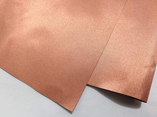 Genuine Copper Fabric Blocking RFID/RF-Reduce EMF/EMI Protection Conductive Fabric for Smart Meters Prevent from Radiation/Singal/WiFi Golden Color (100 meters long)