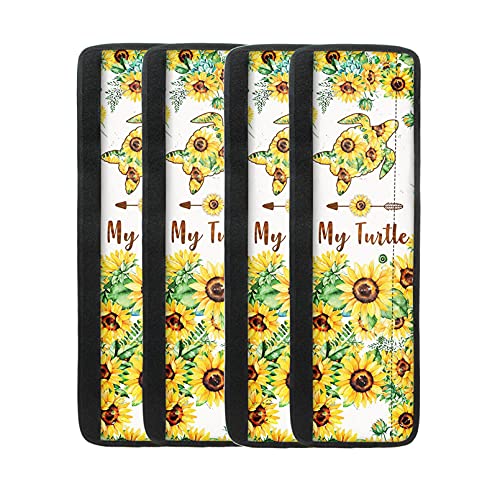 Binienty Kitchen Accessories Refrigerator Door Handle Covers Set of 4, Sunflower Sea Turtle Print Durable Kitchen Appliance Protector Gloves Binienty Kitchen Accessories Refrigerator Door Handle Covers Set of 4, Sunflower Sea Turtle Print Durable Kitchen Appliance Protector Gloves