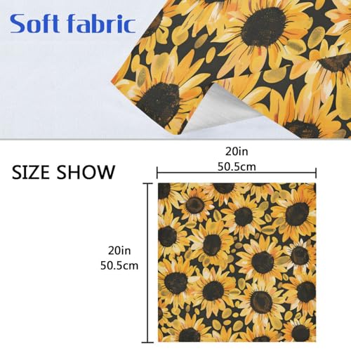Servilletas de tela florales multicolor pack de 6 miniatura 6