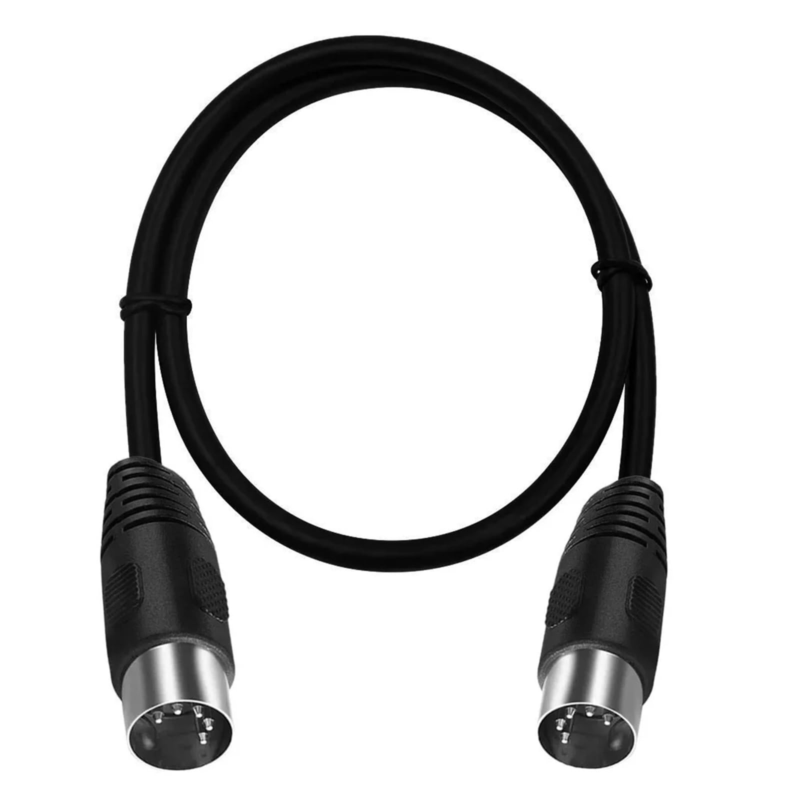 Cavo MIDI DIN Da 90 Gradi Da 5 Pin Maschio A Maschio Cavo Di Prolunga Audio DIN Da 5 Pin Maschio 0,5 M 1 M 1,5 M 3 M 5 M(DIN 5pin Male-Male,5M)