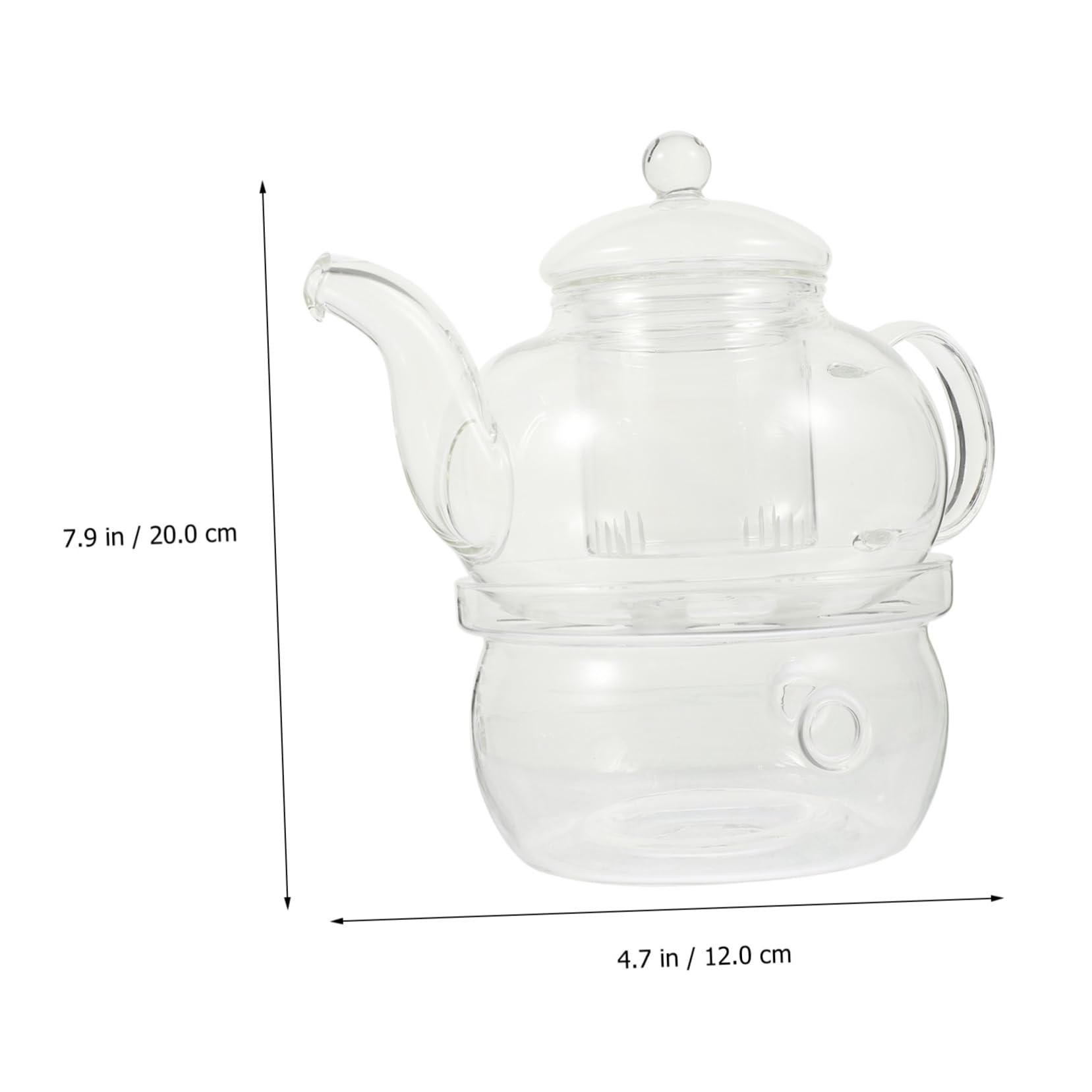 Luxshiny Teekanne Glas mit Tasse für Teezeremonie Zubehör für Tee Service Teekessel Kung-fu-teezubehör für Zuhause Hotel Teestube