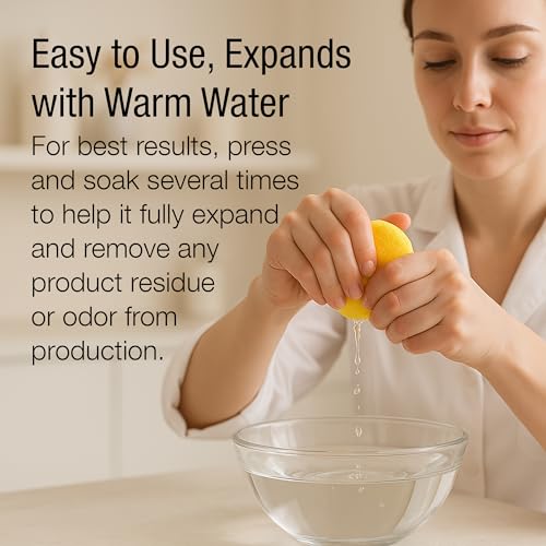 Image of APPEARUS Facial Sponges 60 Pack - Compressed PVA Face Sponges for Deep Cleansing, Exfoliating, Makeup Removal, for Sensitive Skin - Disposable Cosmetic Spa Round Sponge with Stick Shape