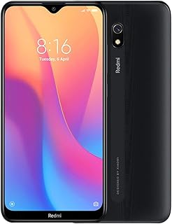 Xiaomi Redmi 8A (32GB, 2GB RAM) 6.22" HD Display, Snapdragon 439, 5000mAh Battery, Dual SIM GSM Unlocked - US & Global 4G LTE International Version (Midnight Black, 32 GB)