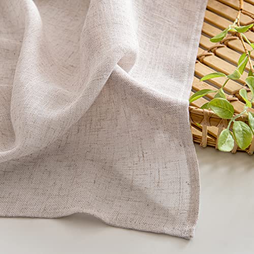 MIULEE White Voile Curtains for Living Room Net Curtain Pair Window Treatment Sheer Curtain & Drapes Eyelet Top Panels for Bedroom Room 2 Panels - Image 3