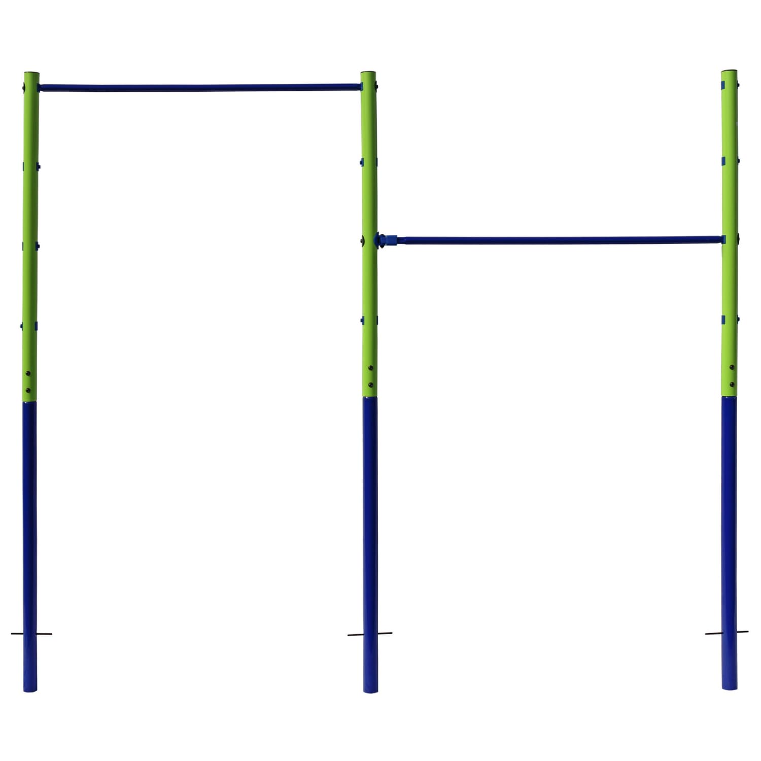 BEST SPORTING B Turnreck Outdoor I doppelte Reckstange Garten höhenverstellbar I Turnstange Kinder & Erwachsene I 241 cm Breite & 201 cm Höhe I Reckstange Garten freistehend