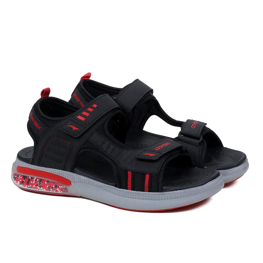 ASIAN Mens Joyo-01 Sports Sandals for Men I Casual Sports Sandals for Boys with Beads Technology Sole for Extra Jump I Sports Running Walking Sandals for Mens & Boys Black (B09VDDKN6B) Amazon Price History, Amazon Price Tracker