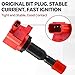 Pindex 4 Pack UF581 Ignition Coils and Iridium Spark Plugs Coil Pack Kits Compatible with 2007 2008 Honda Fit 1.5L L4 30520PWC501 UF581 5C1635 E1081 521872 IC661 30520PWC003 2007 2008