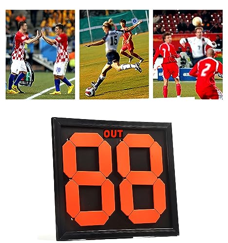 Tablero de Sustitución para Árbitro de Fútbol 45x39x2cm miniatura 6