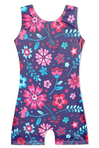 Image of HOZIY Gymnastics Leotards for Girls Unicorn Aurora Rainbow Mermaid Dinosaur Cupcake Sparkle Biketard Toddlers Kids Children