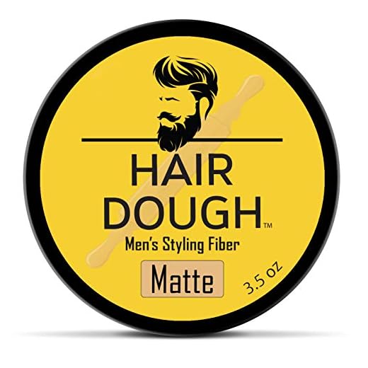 Hair Dough Styling Clay For Men, Matte Finish Molding Hair Wax Paste Quiff, Strong Hold Without The Shine