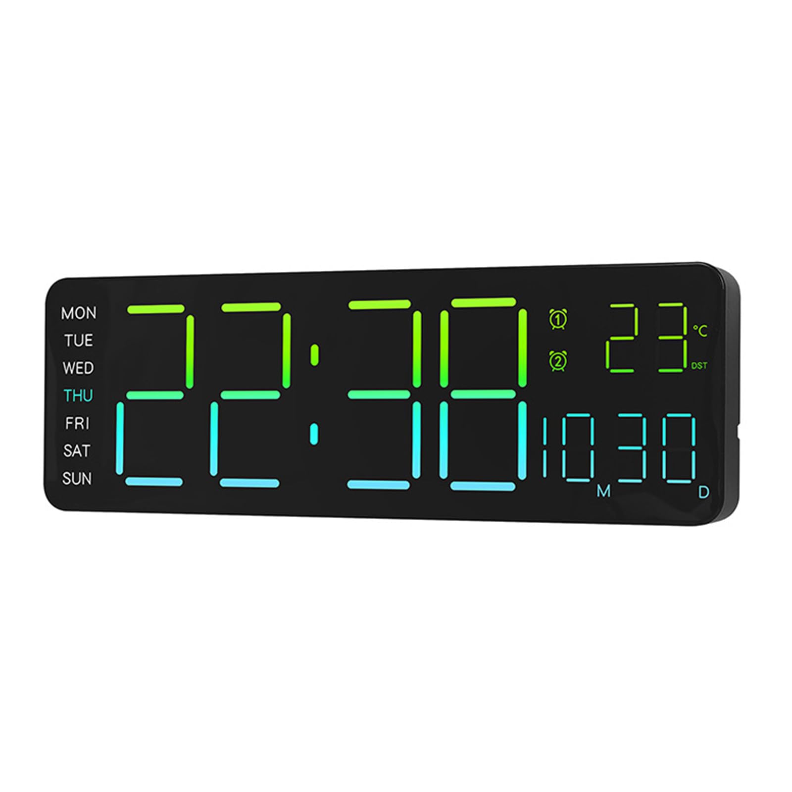 Horloge numérique à LED pour un réveil doux et un salon lumineux automatisé