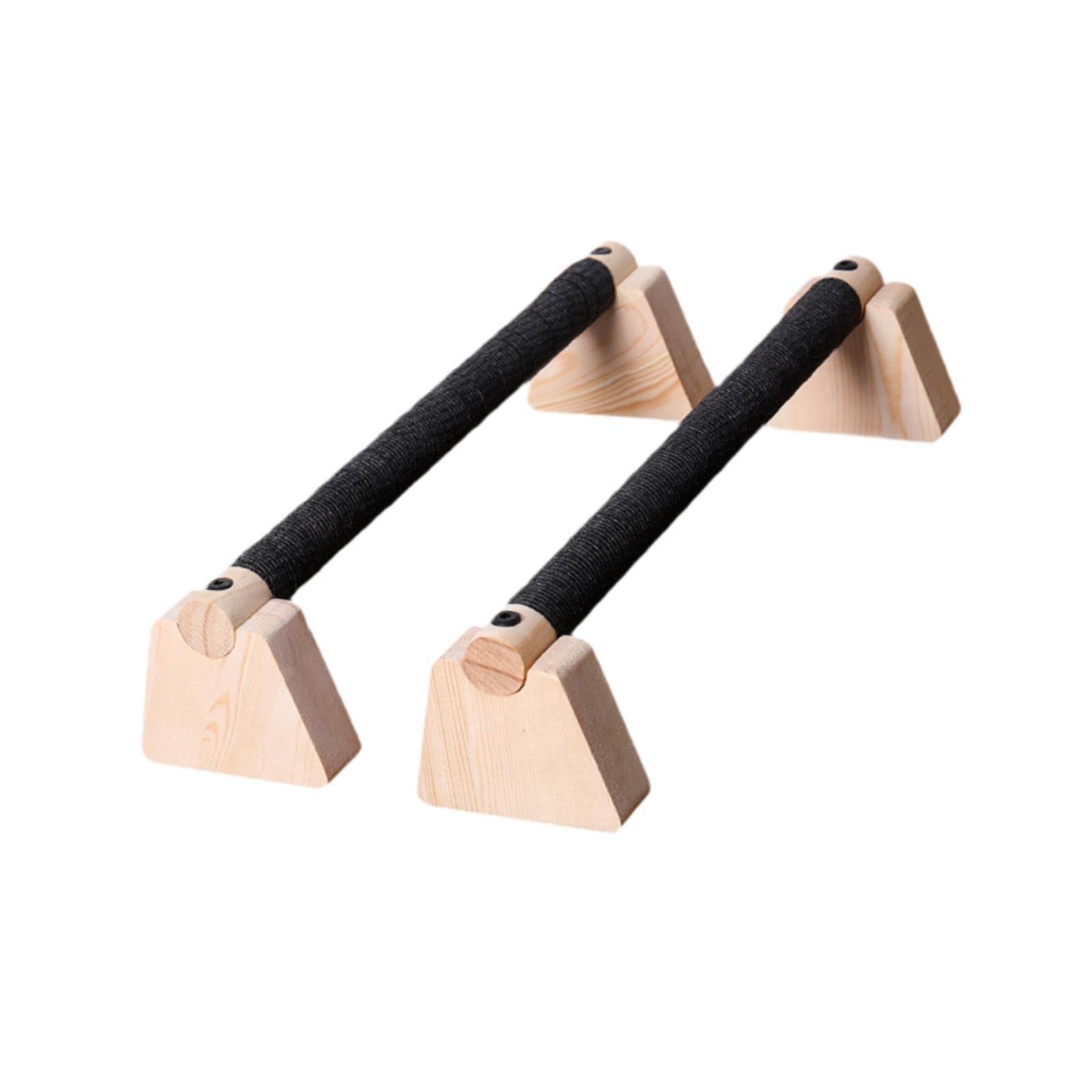2 Pezzi di Barra per Flessioni in Legno, Parallele, Maniglie per Flessioni, Supporto Antiscivolo Portatile per Esercizi di Ginnastica E Allenamento.