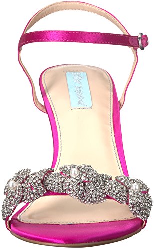 Betsey Johnson Blue Women's SB-Harlo Heeled Sandal, Fuchsia - Image 3