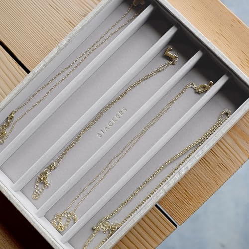Boîte à bijoux classique Stackers lin, le cadeau idéal pour vos parures