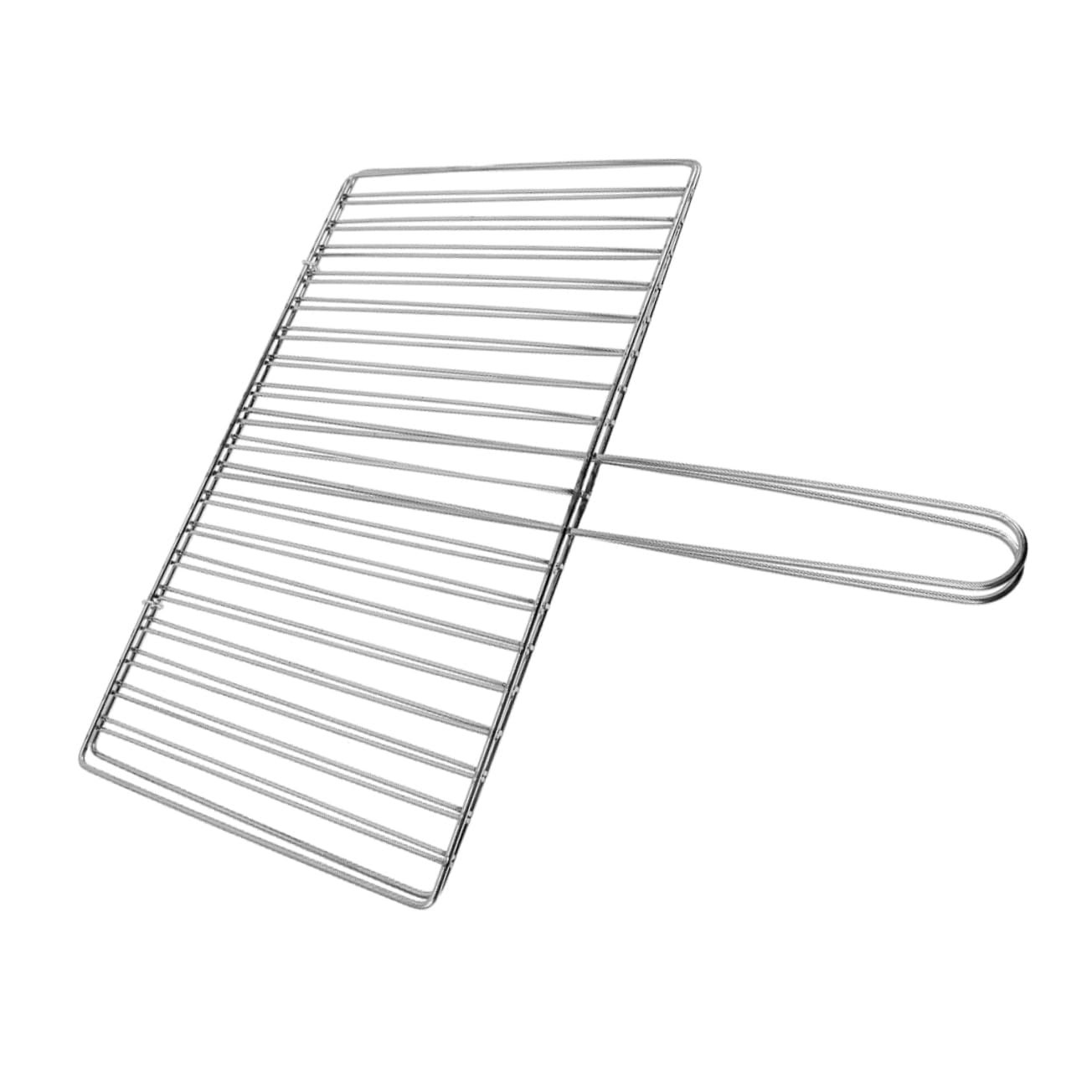 TOYANDONA Cestello per Griglia in Acciaio Inox Spesso per Barbecue All'aperto, con Manico Ergonomico, Rete Antiaderente per Pesce, Carne e Verdure, Accessorio per Grigliate da Campeggio