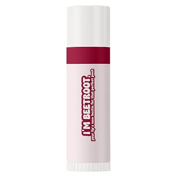 Aravi Organic Tinted Beetroot Lip Balm with SPF 50 PA+++ | With Kojic Acid, Ceramide & Peptide | For Dark, Chapped & Pigmented Lips | SLS & Paraben Free | 0.17 Ounce / 5 gm