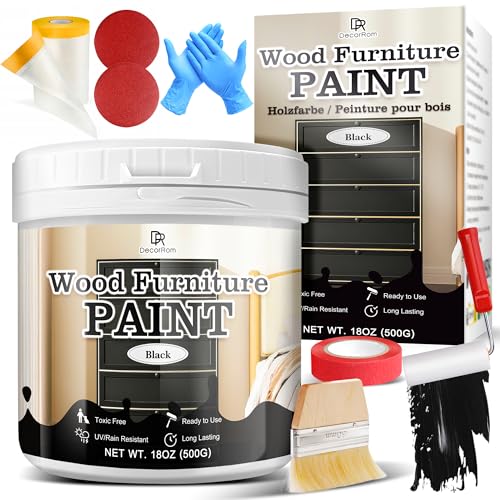 Wood Furniture Paint 18oz Black