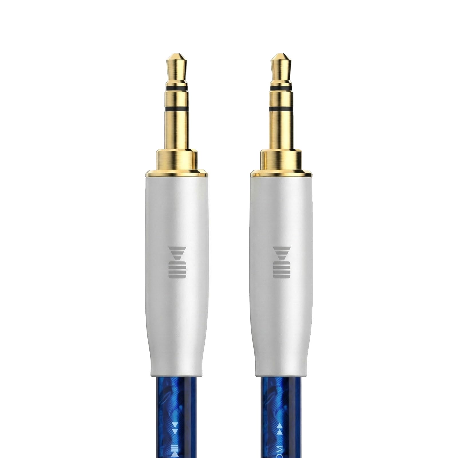 Cavo audio da 3,5 mm con placcato argento per cavo AUX audiofilo realizzato in rame monocristallino (OCC) di alta qualità per una trasmissione audio cristallina