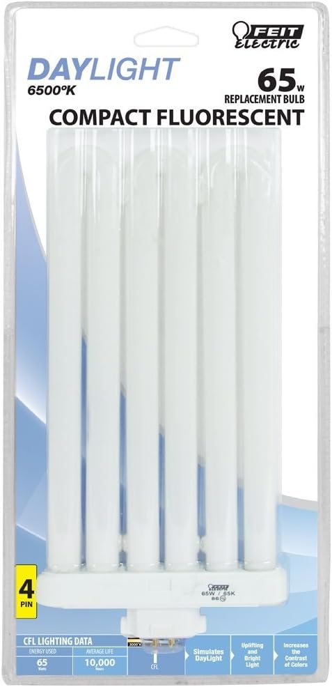 Feit Electric 06565 - FML65/65K Triple Tube 4 Pin Base Compact Fluorescent Light Bulb