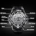 TEKMAGIC 10 ATM Digital Submersible Diving Watch 100m Water Resistant Swimming Sport Wristwatch Luminous LCD Screen with Stopwatch Alarm Function