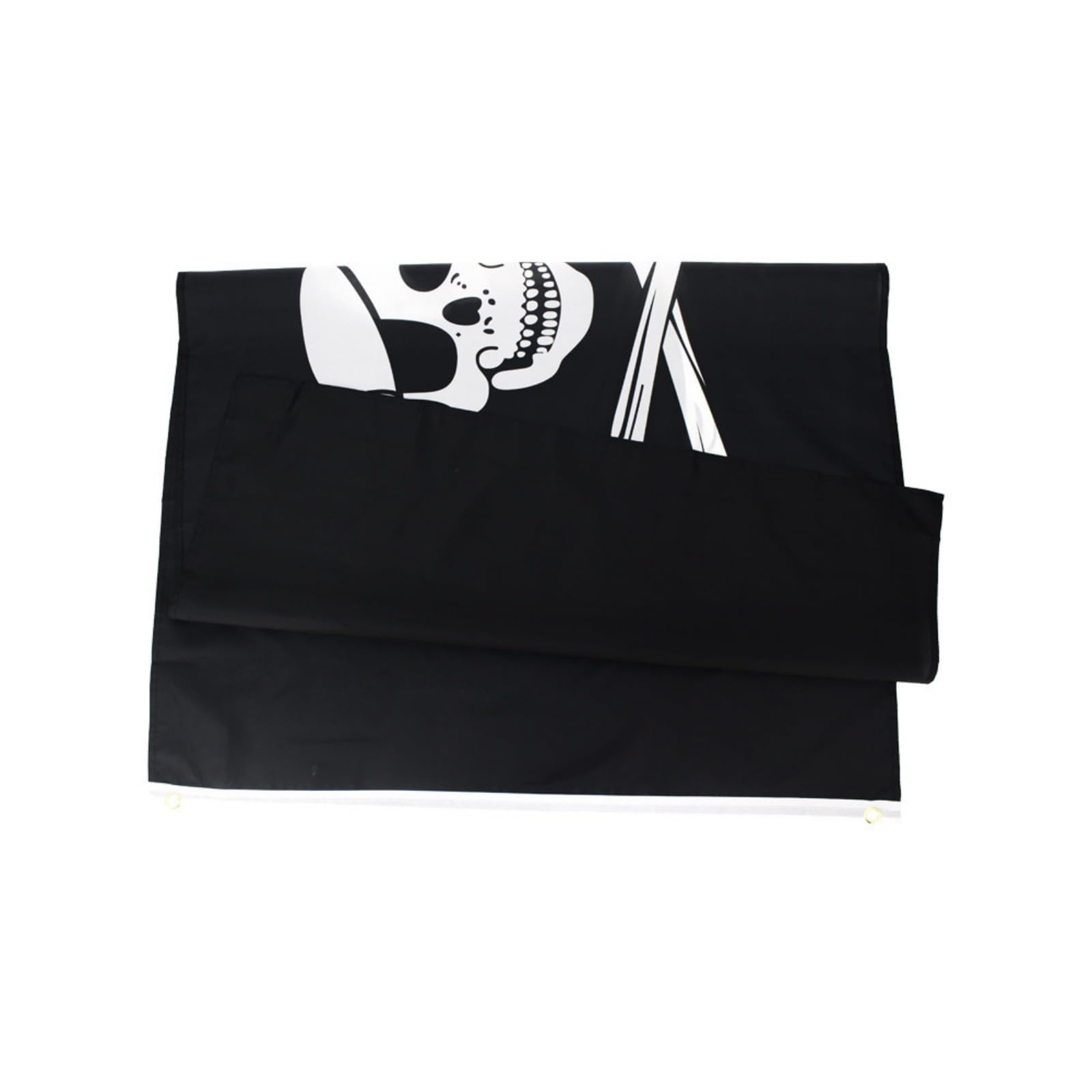 Piratenflagge Jolly Roger 90x150 Cm – Blackbeard Edward Teach, Wetterfest Mit Messingösen