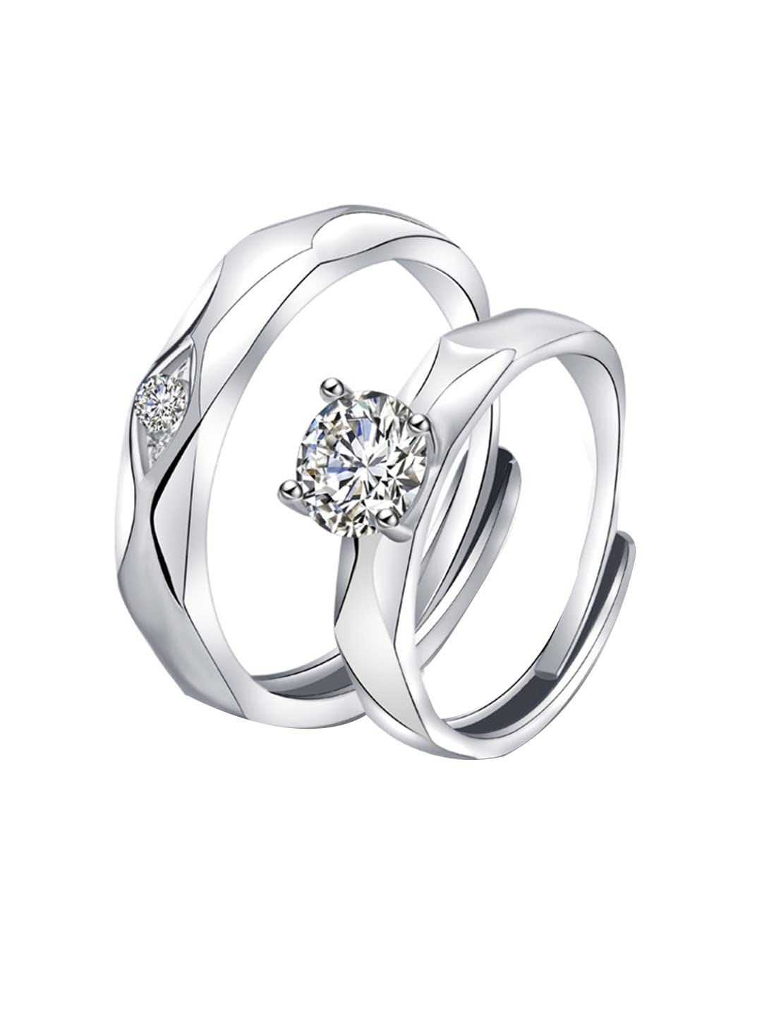 Yellow Chimes Rings for Women and Girls Silver Couple Rings | Valentine Ring Gold Plated Crystal Adjustable Couple Ring | Birthday Gifts For Women Valentine Gift for Girls (B0B8HK8F3Q) Amazon Price History, Amazon Price Tracker