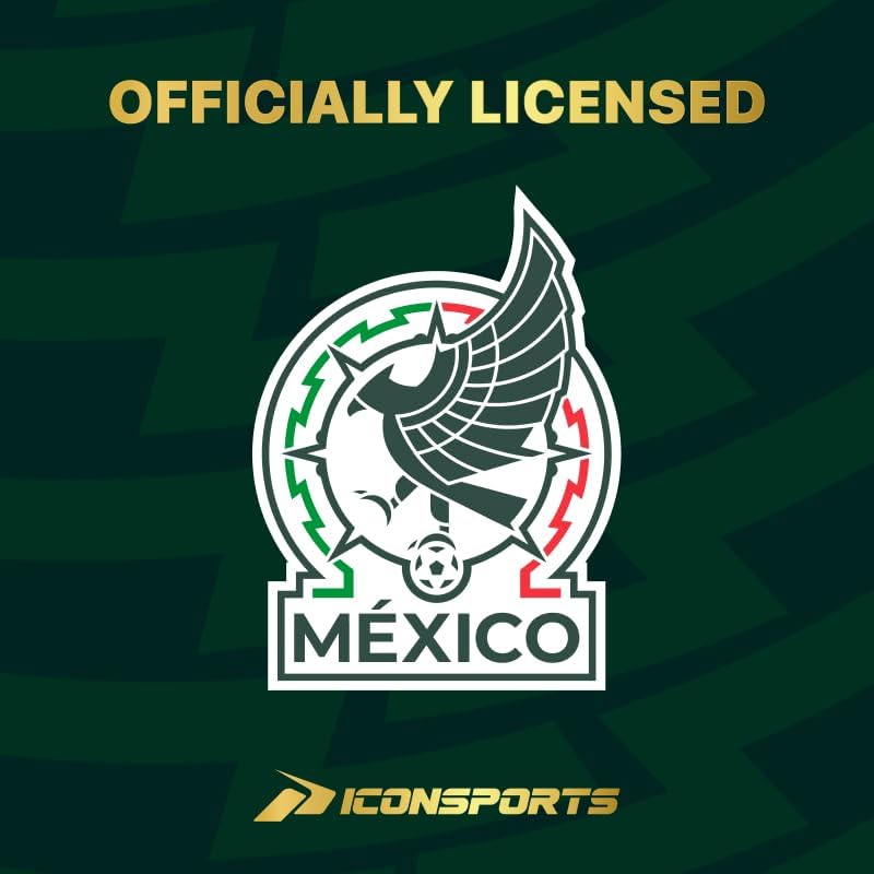 Icon Sports Officially Licensed Mexican Football Federation Unisex Adult Cotton Green Shirt, Large - Image 6