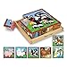 Melissa & Doug|Puzzle Con Cubi In Legno |Regalo per ragazzo o ragazza |